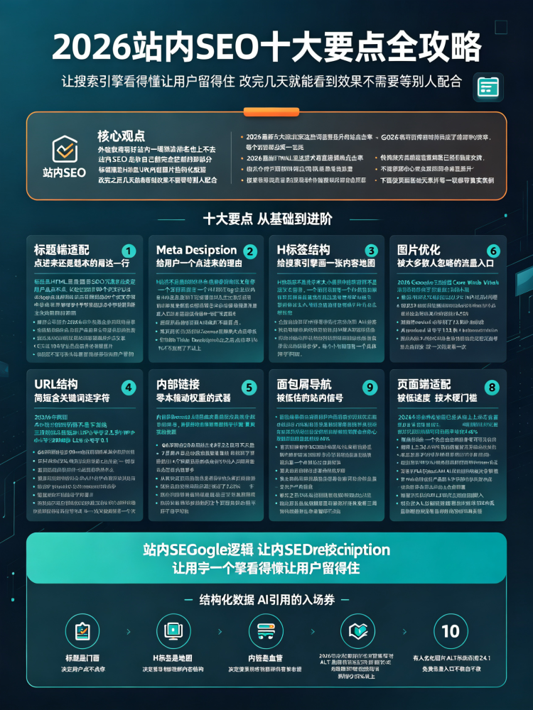 站内 SEO 网站优化细节，做好页面基础提升收录